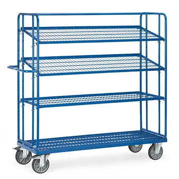Etagenwagen mit 3 verstellbaren Böden, Höhe 1800 mm