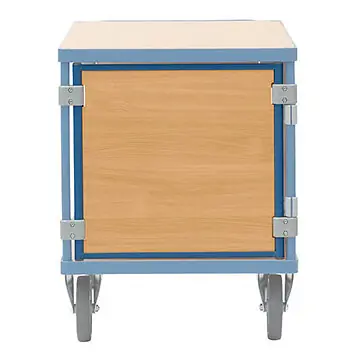 Stirnwand aus Holz für Tischwagen