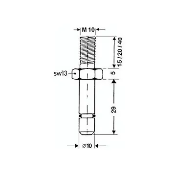 Gewindestift M10 x 20mm