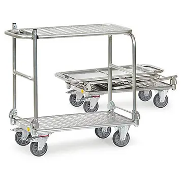 ESD-Aluklapptischwagen in 2 Grössen - 200 kg Tragkraft