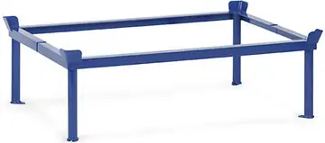 Aufsetzrahmen für PalettenFahrgestelle - erhöht um 140 auf 422 mm