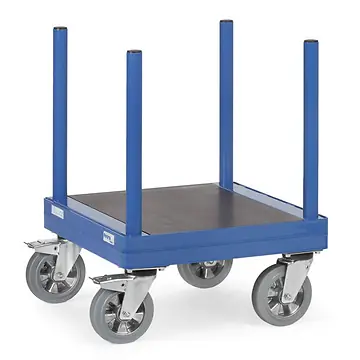 Langmaterial-Wagen 1500 kg, mit Rungen 550 mm lang