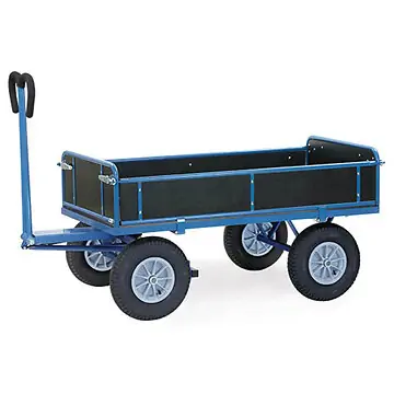 Handpritschenwagen mit Bordwänden 250/325mm hoch, 3 Seiten abklappbar