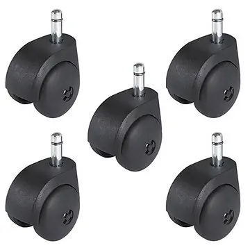 SET Möbelrollen Ø50mm mit Klemmzapfen 10x29mm