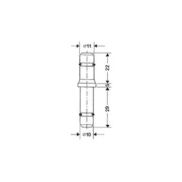 Klemmzapfen Ø11 x 22mm