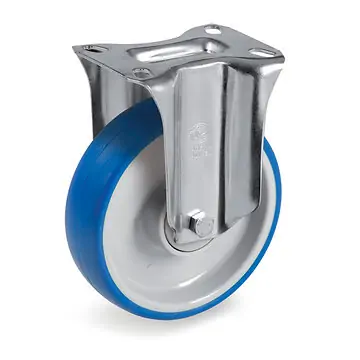 Soft-Blue Bockrollen mit Polyurethanrädern und Kugellager