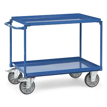 Tischwagen 400 kg, mit 2 oder 3 Blechwannen